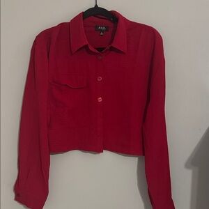 J. Lux Red Women's Button-Down Shirt